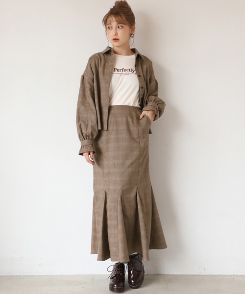 one after another NICE CLAUP（ワンアフターアナザーナイスクラップ）の「開襟アソートブラウス（シャツ/ブラウス・レディース・アイボリー/ブルー系その他/レオパード/チェック・FREE）」の8枚目の写真