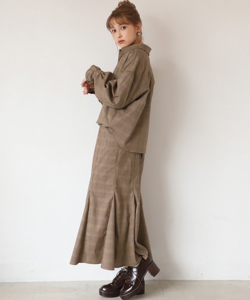 one after another NICE CLAUP（ワンアフターアナザーナイスクラップ）の「開襟アソートブラウス（シャツ/ブラウス・レディース・アイボリー/ブルー系その他/レオパード/チェック・FREE）」の17枚目の写真