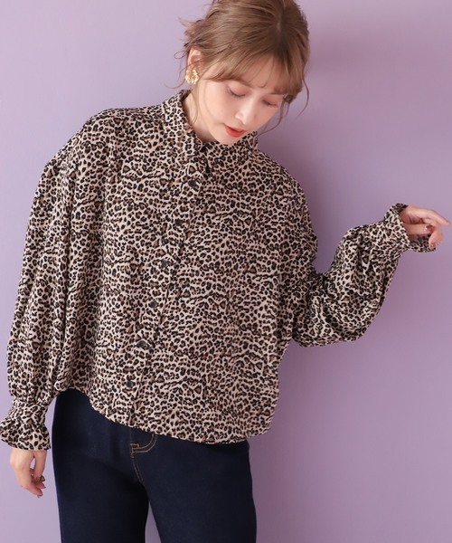 one after another NICE CLAUP（ワンアフターアナザーナイスクラップ）の「開襟アソートブラウス（シャツ/ブラウス・レディース・アイボリー/ブルー系その他/レオパード/チェック・FREE）」の22枚目の写真
