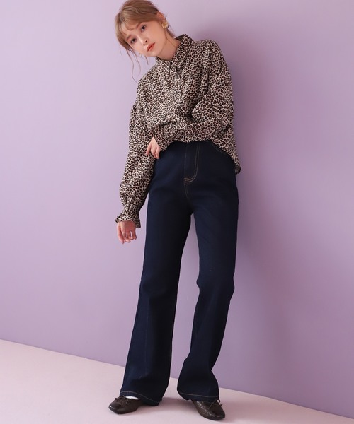 one after another NICE CLAUP（ワンアフターアナザーナイスクラップ）の「開襟アソートブラウス（シャツ/ブラウス・レディース・アイボリー/ブルー系その他/レオパード/チェック・FREE）」の11枚目の写真