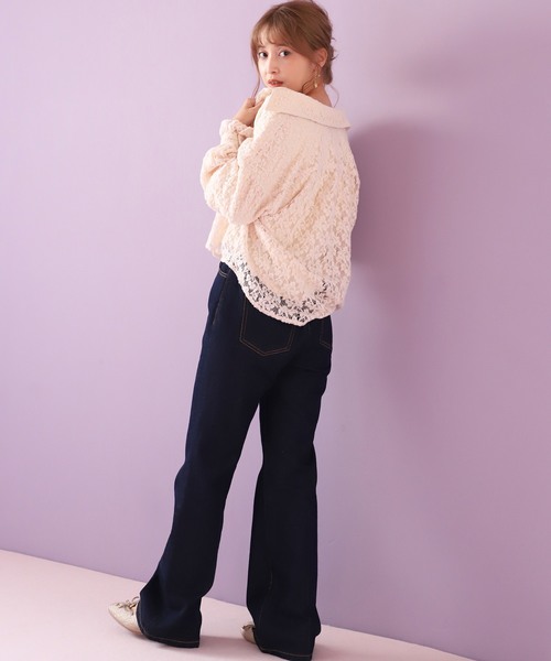 one after another NICE CLAUP（ワンアフターアナザーナイスクラップ）の「開襟アソートブラウス（シャツ/ブラウス・レディース・アイボリー/ブルー系その他/レオパード/チェック・FREE）」の15枚目の写真