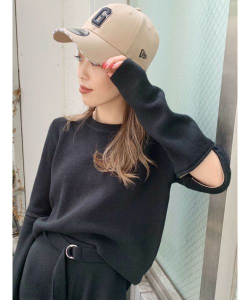 GYDA（ジェイダ）の「GYDA×NEWERA GYDIES キャップ（キャップ・レディース・ブラック/ベージュ・FREE）」の6枚目の写真