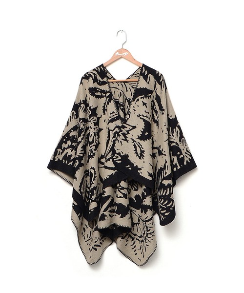 MinoriTY（マイノリティ）の「トライバルポンチョ（その他アウター・メンズ・ブラウン/ベージュ・FREE）」の7枚目の写真