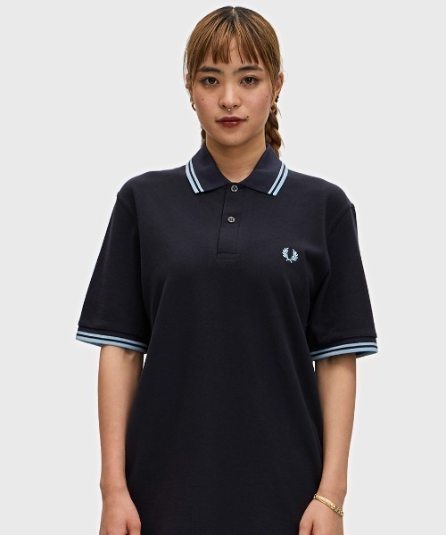 Fred Perry綿 100% ポロシャツ イングランド製 ブラック M12 The Fred Perry Shirt - M12／イングランド製フレッドペリー