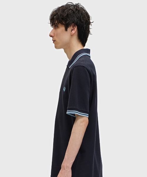 Fred Perry ポロシャツ M12 ネイビー 38 イングランド製　定番 FRED PERRY フレッドペリー ポロシャツ M12 英国製 ティップ