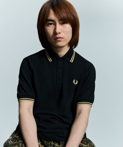フレッドペリー　ポロシャツ　ブラック The Fred Perry Shirt - M12／イングランド製フレッドペリー