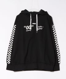 裏毛ビッグシルエットプリントスウェットパーカー