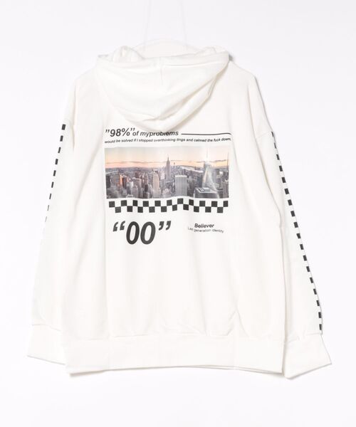 STYLEBLOCK（スタイルブロック）の「裏毛ビッグシルエットプリントスウェットパーカー（パーカー・メンズ・ホワイト/ブラック/ベージュ/ネイビー/ピンク/ホワイト系その他2/ホワイト系その他3/ブラック系その他3/ブラック系その他2/ブルー系その他/ブラック系その他/ホワイト系その他・M/L）」の19枚目の写真