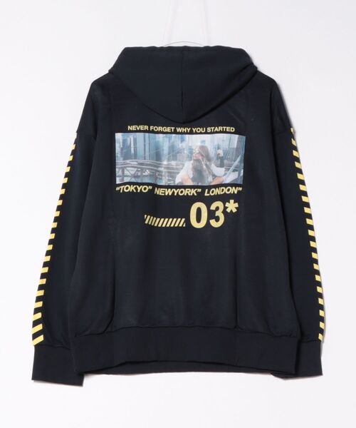 STYLEBLOCK（スタイルブロック）の「裏毛ビッグシルエットプリントスウェットパーカー（パーカー・メンズ・ホワイト/ブラック/ベージュ/ネイビー/ピンク/ホワイト系その他2/ホワイト系その他3/ブラック系その他3/ブラック系その他2/ブルー系その他/ブラック系その他/ホワイト系その他・M/L）」の13枚目の写真