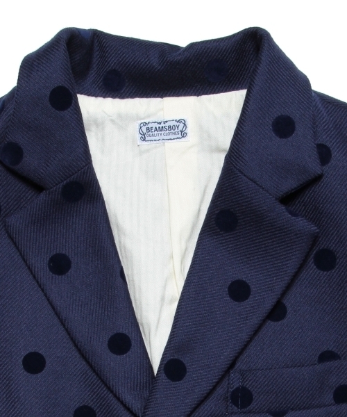 BEAMS BOY（ビームスボーイ）の「BEAMS BOY / フロッキー ドット 3ボタン ジャケット（テーラードジャケット・レディース・ブラック/ネイビー・ONE SIZE）」の21枚目の写真