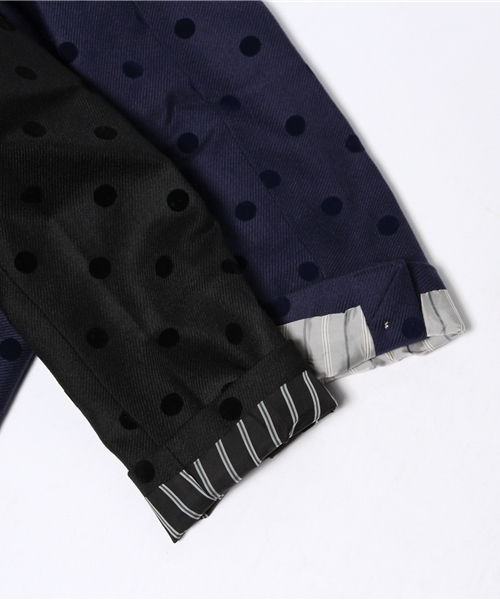 BEAMS BOY（ビームスボーイ）の「BEAMS BOY / フロッキー ドット 3ボタン ジャケット（テーラードジャケット・レディース・ブラック/ネイビー・ONE SIZE）」の9枚目の写真