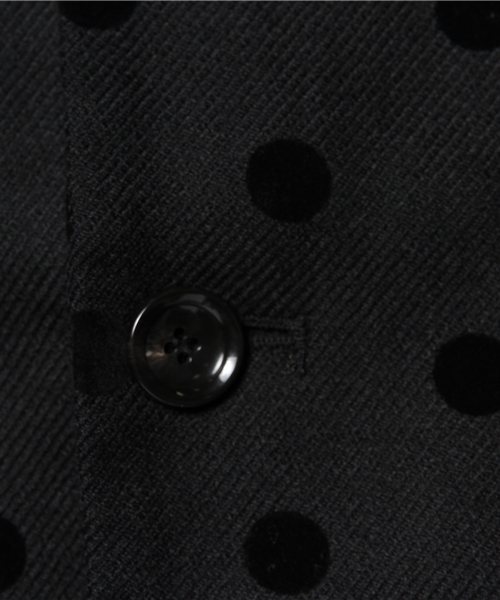 BEAMS BOY（ビームスボーイ）の「BEAMS BOY / フロッキー ドット 3ボタン ジャケット（テーラードジャケット・レディース・ブラック/ネイビー・ONE SIZE）」の10枚目の写真