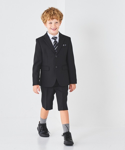 セール】レジメンタルタイのベーシックスーツセット(キッズ/100～130cm