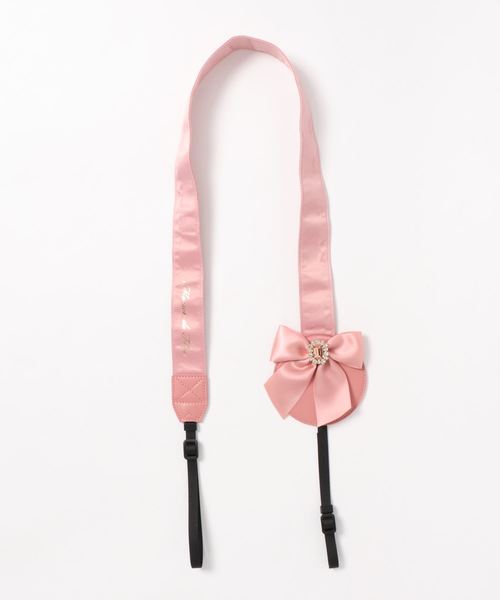 Maison De Fleur メゾンドフルール の キャップケース付きビジューリボンカメラストラップ その他小物 Wear