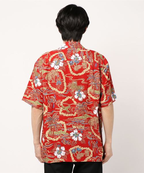 TONE SELECT WEAR(トーンセレクトウェア)の「【Royal Hawaiian Creations/ロイヤルハワイアンクリエーションズ】RAYON ALOHA SHIRT (UN)(シャツ/ブラウス・メンズ・ブラック/レッド・SMALL/MEDIUM)」の4枚目の写真