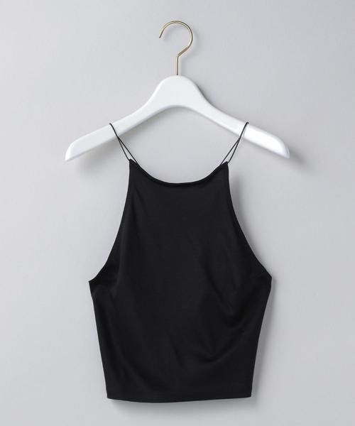 BEAUTY&YOUTH UNITED ARROWS（ビューティーアンドユースユナイテッドアローズ）の「＜ELIN＞BACK CROSS CAMISOLE/キャミソール Ψ（キャミソール・レディース・ベージュ/ブラック・36/38）」の2枚目の写真