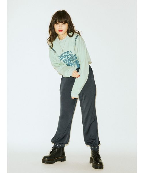 jouetie(ジュエティ)の「ヘムベルトサテンパンツ(その他パンツ・レディース・ブラック/ラベンダー/ベージュ・MEDIUM)」の10枚目の写真