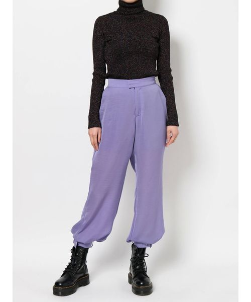 jouetie(ジュエティ)の「ヘムベルトサテンパンツ(その他パンツ・レディース・ブラック/ラベンダー/ベージュ・MEDIUM)」の18枚目の写真