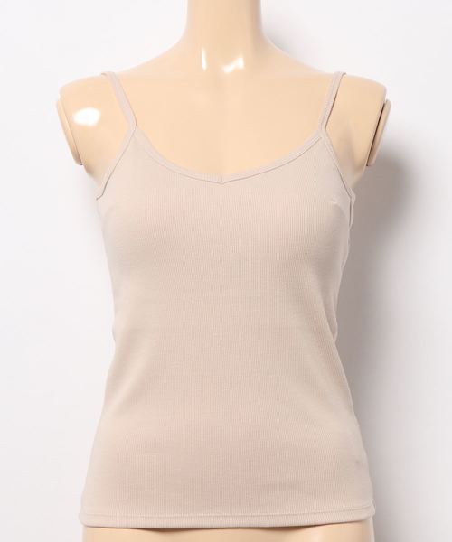 KOBE LETTUCE(コウベレタス)の「カップ付きバックオープンリブキャミソール&タンクトップ(その他アンダーウェア/インナー・レディース・ホワイト系その他/ベージュ系その他/ホワイト系その他2/グリーン系その他/モカ/ブラウン系その他/ライトベージュ/ブラック/ブラック系その他/グリーン系その他2・L/MEDIUM/SMALL/M/S/LARGE)」の8枚目の写真
