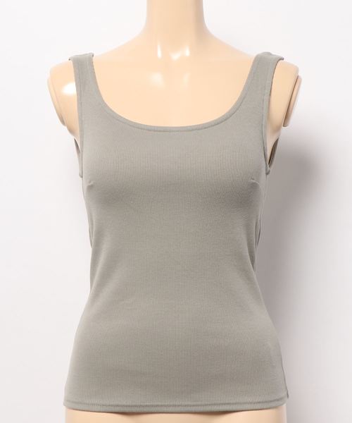 KOBE LETTUCE(コウベレタス)の「カップ付きバックオープンリブキャミソール&タンクトップ(その他アンダーウェア/インナー・レディース・ホワイト系その他/ベージュ系その他/ホワイト系その他2/グリーン系その他/モカ/ブラウン系その他/ライトベージュ/ブラック/ブラック系その他/グリーン系その他2・L/MEDIUM/SMALL/M/S/LARGE)」の10枚目の写真