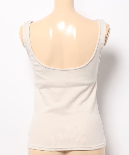 KOBE LETTUCE(コウベレタス)の「カップ付きバックオープンリブキャミソール&タンクトップ(その他アンダーウェア/インナー・レディース・ホワイト系その他/ベージュ系その他/ホワイト系その他2/グリーン系その他/モカ/ブラウン系その他/ライトベージュ/ブラック/ブラック系その他/グリーン系その他2・L/MEDIUM/SMALL/M/S/LARGE)」の20枚目の写真