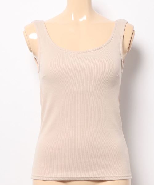 KOBE LETTUCE(コウベレタス)の「カップ付きバックオープンリブキャミソール&タンクトップ(その他アンダーウェア/インナー・レディース・ホワイト系その他/ベージュ系その他/ホワイト系その他2/グリーン系その他/モカ/ブラウン系その他/ライトベージュ/ブラック/ブラック系その他/グリーン系その他2・L/MEDIUM/SMALL/M/S/LARGE)」の13枚目の写真