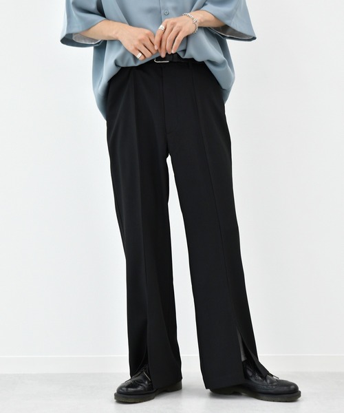 kutir（クティール）の「センタースリットフレアパンツ（その他パンツ・メンズ・ブラック/ダークグリーン/モカ・SMALL/MEDIUM/LARGE）」の2枚目の写真
