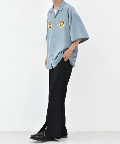 kutir（クティール）の「センタースリットフレアパンツ（その他パンツ・メンズ・ブラック/ダークグリーン/モカ・SMALL/MEDIUM/LARGE）」の7枚目の写真