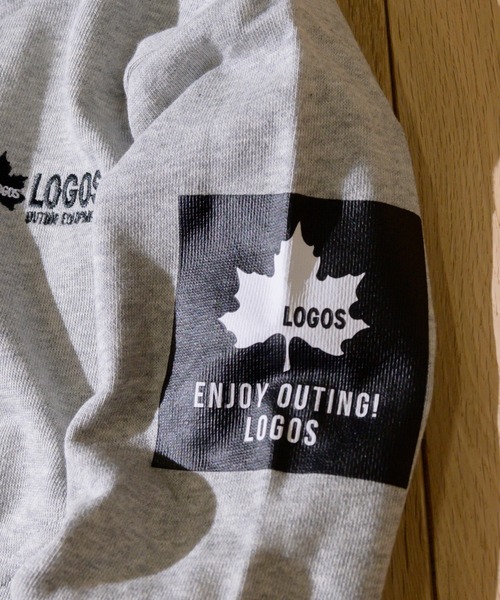 LOGOS（ロゴス）の「【30】〔LOGOS/ロゴス〕裏毛 ボックスロゴ フルＺＩＰパーカー（パーカー・キッズ・ブラック/杢グレー/ネイビー・130/140/150/160）」の8枚目の写真
