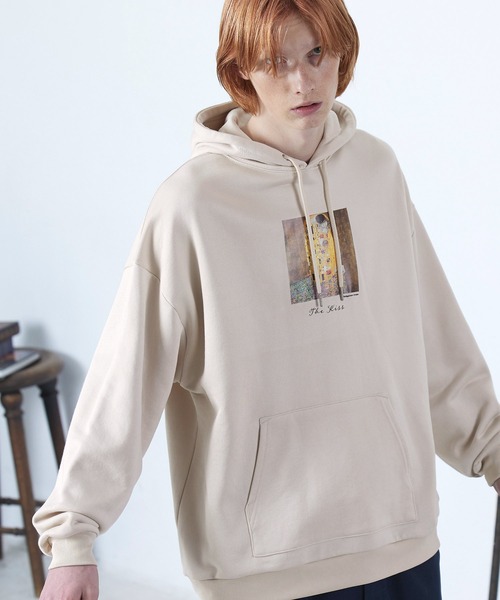 Ender Products エンダープロダクツ のファッション クオリティブライト裏毛オーバーサイズスウェットパーカー アート転写プリント パーカー Products エンダープロダクツ トップス 別注 セール Ender パーカー Ender