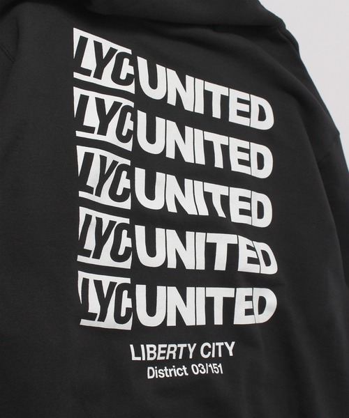 LIBERTY CITY（リバティシティ）の「【LIBERTY CITY/リバティーシティ】 [UNITED] ルーズフィット・パーカー（パーカー・メンズ・ホワイト/ブラック/グレー・2/3）」の17枚目の写真