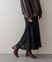 natural couture | お花ベロアレースマーメイドスカート(スカート)