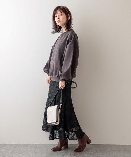 natural couture(ナチュラルクチュール)の「お花ベロアレースマーメイドスカート Mサイズ(スカート・レディース・ブラック/ブラウン/グレー/ピンク/ブルー・FREE)」の8枚目の写真