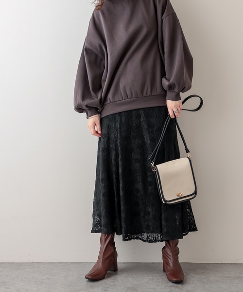 natural couture(ナチュラルクチュール)の「お花ベロアレースマーメイドスカート Mサイズ(スカート・レディース・ブラック/ブラウン/グレー/ピンク/ブルー・FREE)」の7枚目の写真