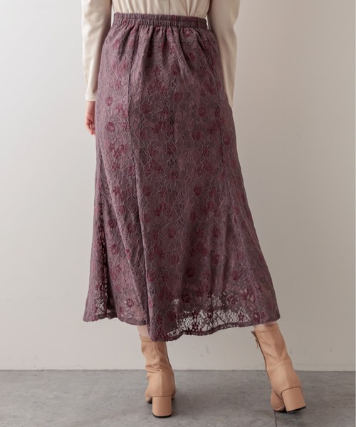 natural couture(ナチュラルクチュール)の「お花ベロアレースマーメイドスカート Mサイズ(スカート・レディース・ブラック/ブラウン/グレー/ピンク/ブルー・FREE)」の20枚目の写真