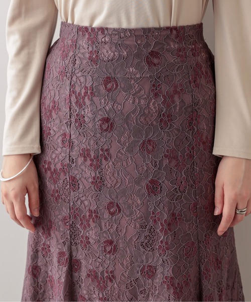 natural couture(ナチュラルクチュール)の「お花ベロアレースマーメイドスカート Mサイズ(スカート・レディース・ブラック/ブラウン/グレー/ピンク/ブルー・FREE)」の21枚目の写真