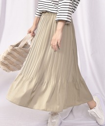 LEAD（リード）の「カラバリ豊富 選べる 長さ３サイズ マーメイドライン プリーツ ロング スカート（スカート）」