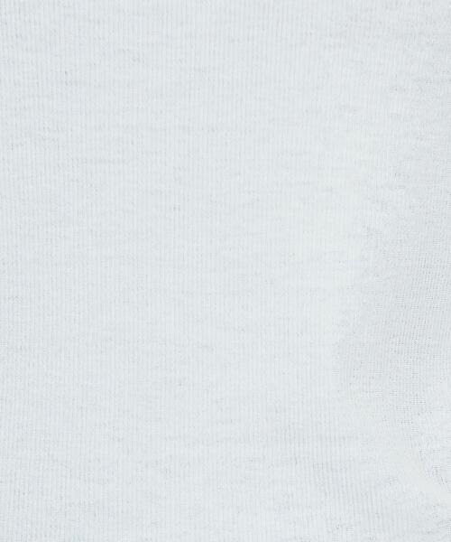 H　BEAUTY&YOUTH UNITED ARROWS（エイチビューティーアンドユースユナイテッドアローズ）の「＜H＞COTTON SHEER HIGH NECK PULLOVER/カットソー（Tシャツ/カットソー・レディース・イエロー/オフホワイト/ブラック・FREE）」の6枚目の写真