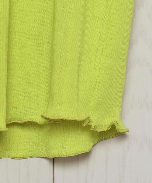 H　BEAUTY&YOUTH UNITED ARROWS（エイチビューティーアンドユースユナイテッドアローズ）の「＜H＞COTTON SHEER HIGH NECK PULLOVER/カットソー（Tシャツ/カットソー・レディース・イエロー/オフホワイト/ブラック・FREE）」の16枚目の写真