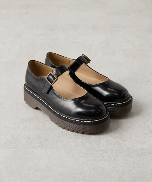 OLIVE des OLIVE Tストラップシューズ 厚底シューズ OLIVE des OLIVE（オリーブデオリーブ）の「Tストラップシューズ