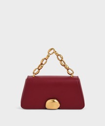 メタリック チェーントップハンドルバッグ / Metallic Chain Top Handle Bag
