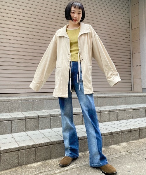 Kastane（カスタネ）の「フェイクスウェード紐付きジャケット