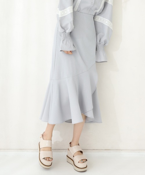 one after another NICE CLAUP（ワンアフターアナザーナイスクラップ）の「アソートスカート（スカート・レディース・オフホワイト/ブラック/サックスブルー/チェック・FREE）」の3枚目の写真