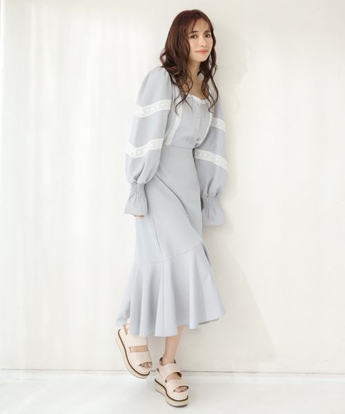 one after another NICE CLAUP（ワンアフターアナザーナイスクラップ）の「アソートスカート（スカート・レディース・オフホワイト/ブラック/サックスブルー/チェック・FREE）」の7枚目の写真