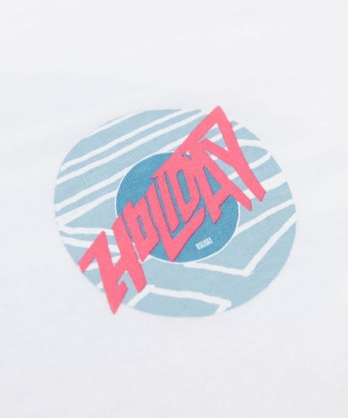 HOLIDAY（ホリデイ）の「SUPER FINE T-SHIRT(CIRCLE LOGO) スーパーファインTシャツ (サークルロゴ)（Tシャツ/カットソー・レディース・ホワイト/ベージュ・M/XL）」の3枚目の写真