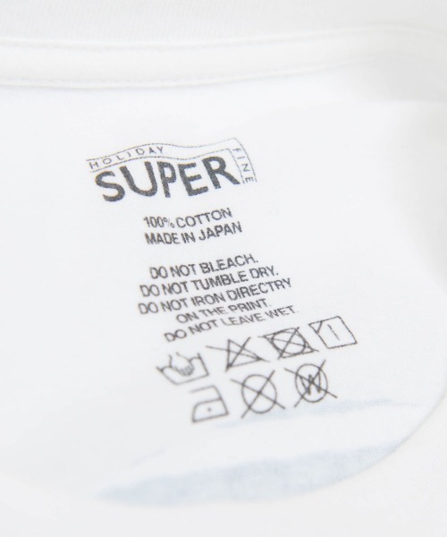 HOLIDAY（ホリデイ）の「SUPER FINE T-SHIRT(CIRCLE LOGO) スーパーファインTシャツ (サークルロゴ)（Tシャツ/カットソー・レディース・ホワイト/ベージュ・M/XL）」の5枚目の写真