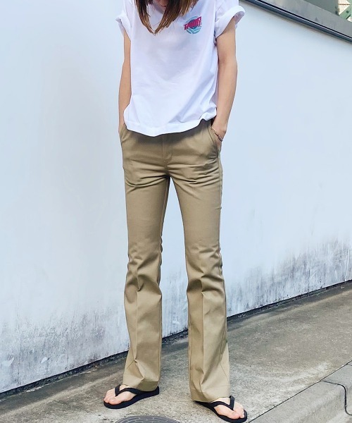 HOLIDAY（ホリデイ）の「SUPER FINE T-SHIRT(CIRCLE LOGO) スーパーファインTシャツ (サークルロゴ)（Tシャツ/カットソー・レディース・ホワイト/ベージュ・M/XL）」の9枚目の写真