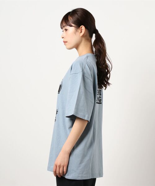 Vintage PEANUTS(ビンテージピーナッツ)の「SNOOPY&WOODSTOCK TEE *☆(Tシャツ/カットソー・レディース・ブルー・SMALL/LARGE/LL/MEDIUM)」の4枚目の写真