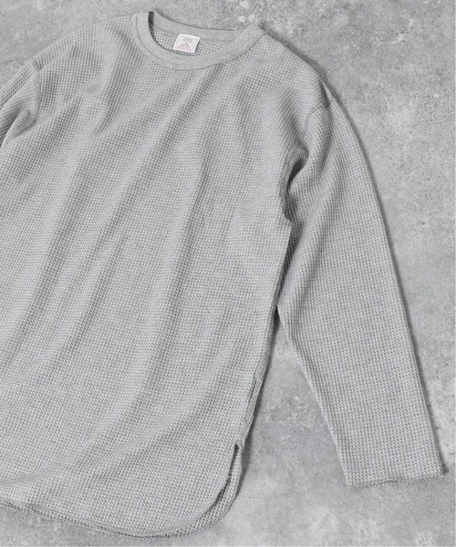 JEMORGAN(ジェーイーモーガン)の「【JEMORGAN × relume / ジェイイーモーガン】ワッフルTEE(Tシャツ/カットソー・メンズ・ブラック/モスグリーン/ホワイト/アイボリー/グレー・LARGE/MEDIUM/SMALL)」の1枚目の写真