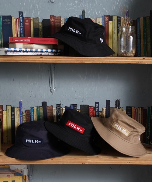 MILKFED.（ミルクフェド）の「MILKFED. x NEW ERA BAR HAT（ハット・レディース・ブラック/ベージュ/ネイビー/レッド・ONE SIZE）」の5枚目の写真